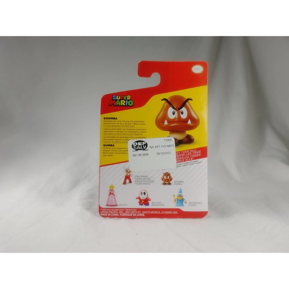 Nintendo SUPER MARIO Goomba Gumba 2.5" Mini Figure Jakks Pacific Collectible NIP - Picture 2 of 2